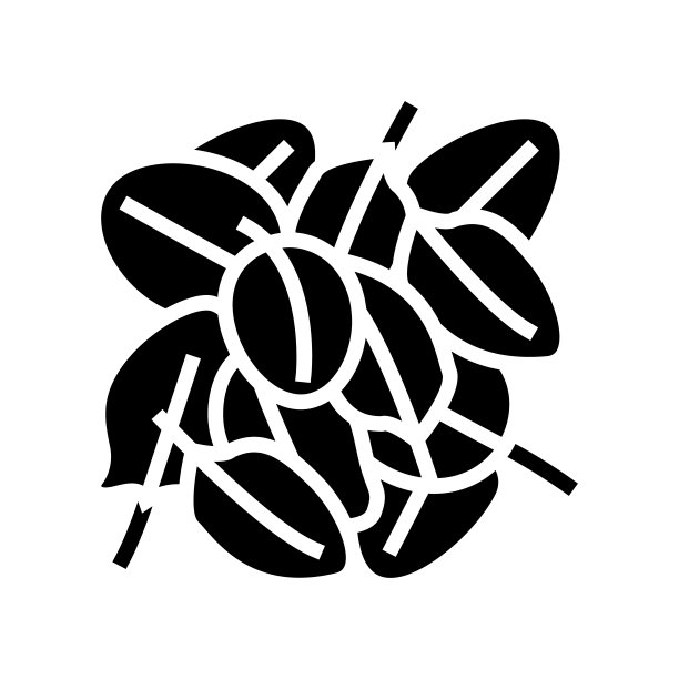 堆菠菜字形图标矢量插图图片下载