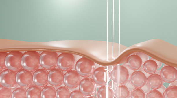 激光或血清维生素通过皮肤层修复皱纹图片下载