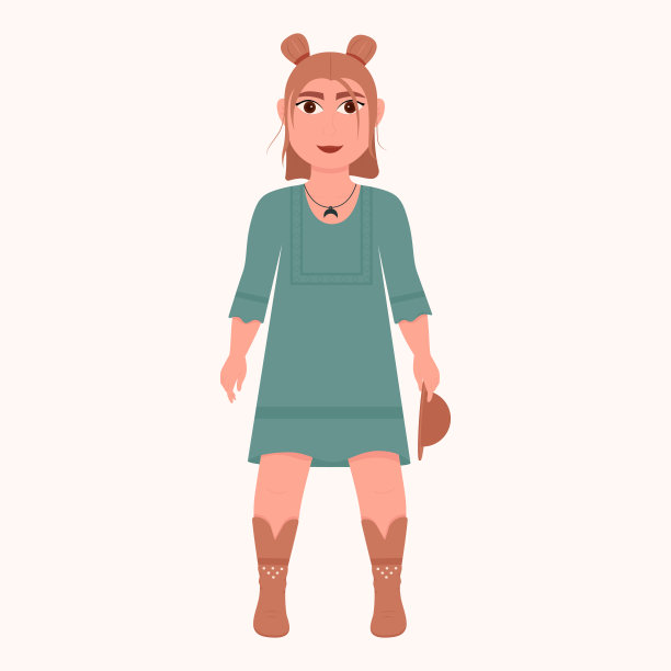 婴儿穿着波西米亚服装。波西米亚风格的时尚套装。时髦的衣服图片下载