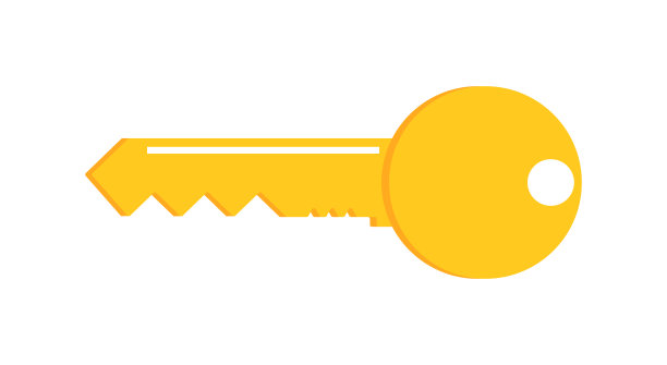 关键的门。钥匙图标的门，房子，汽车和锁。密码和关键字的符号。汽车、公寓、登录钥匙孔的象形图。向量图片下载