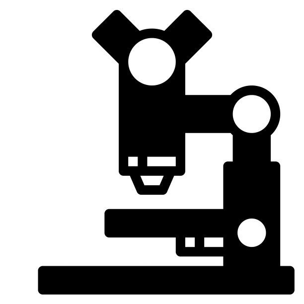 显微镜图标矢量插图图片下载
