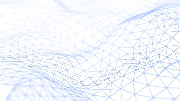 透视网格背景。白色背景上的简单线条。三维渲染图片下载