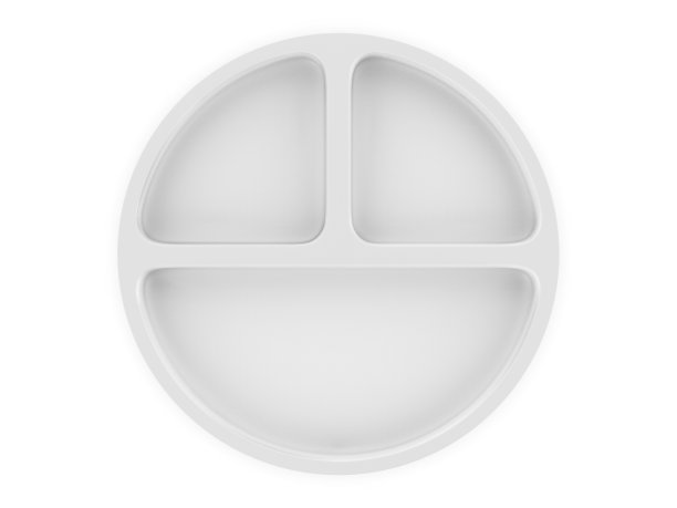 空白分隔餐盘盘模板。3 d渲染插图。图片下载