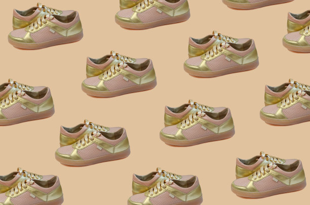 时尚皮鞋背景，靴子无缝悬浮图案图片下载