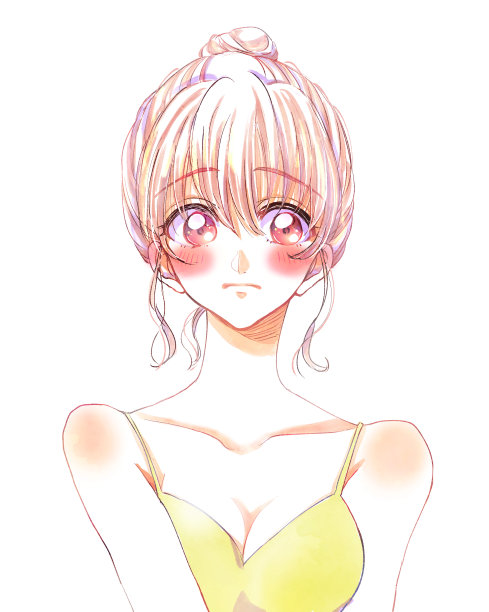 穿着背心的女人的插图图片下载