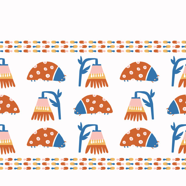 抽象好玩的马蒂斯风格的剪纸花图片下载