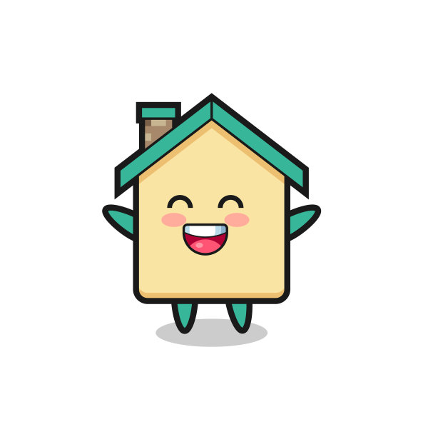 快乐的婴儿屋卡通人物图片下载