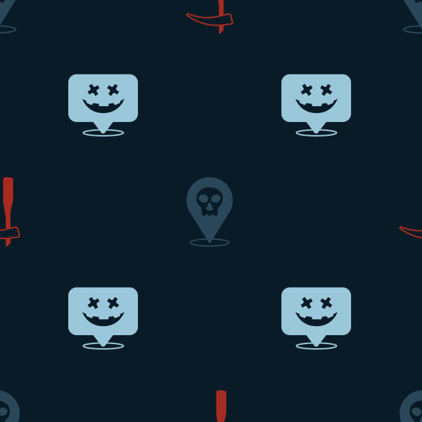 放好镰刀骷髅，万圣节快乐图片下载