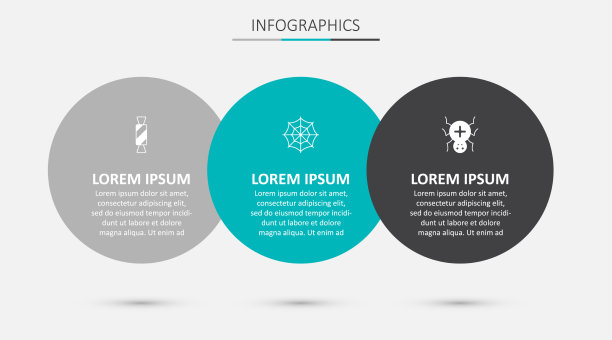 设置蜘蛛网糖果和商业信息图表图片下载