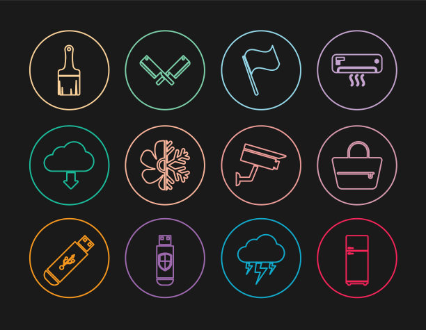 设置线冰箱手袋旗空气图片下载