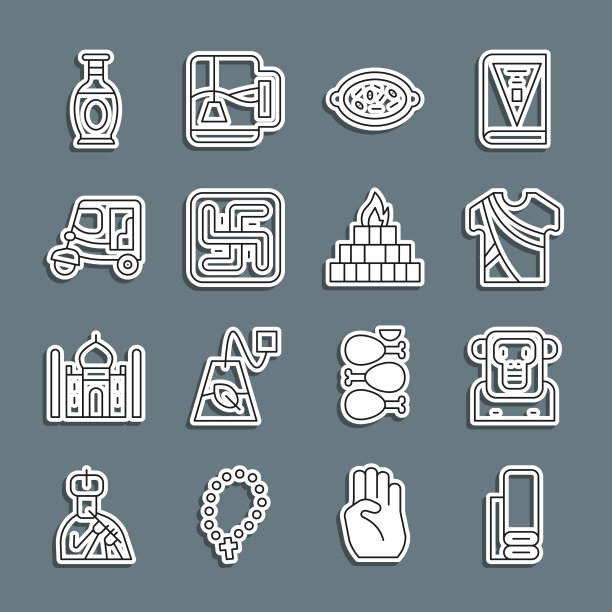 集线印度纺织面料猴男服装图片下载