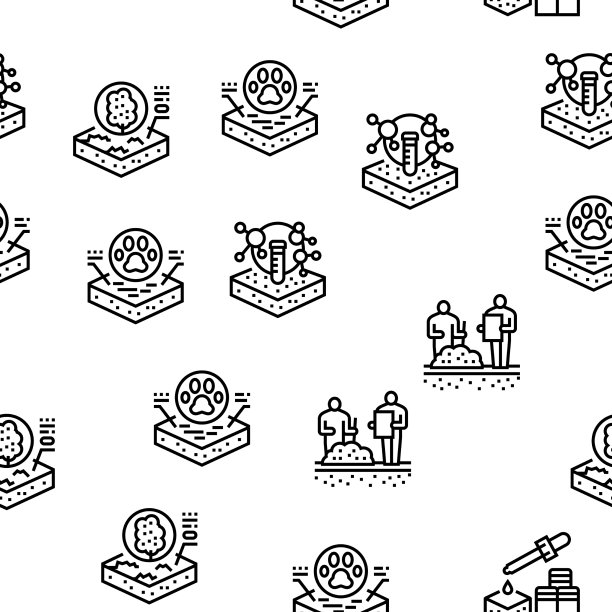 土壤测试自然无缝模式图片下载