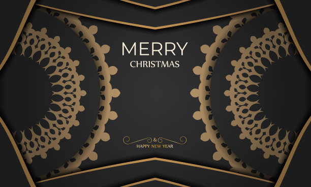 黑色，圣诞快乐，新年快乐图片下载