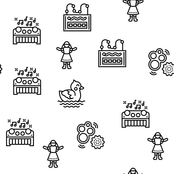 玩具店销售产品无缝图案图片下载