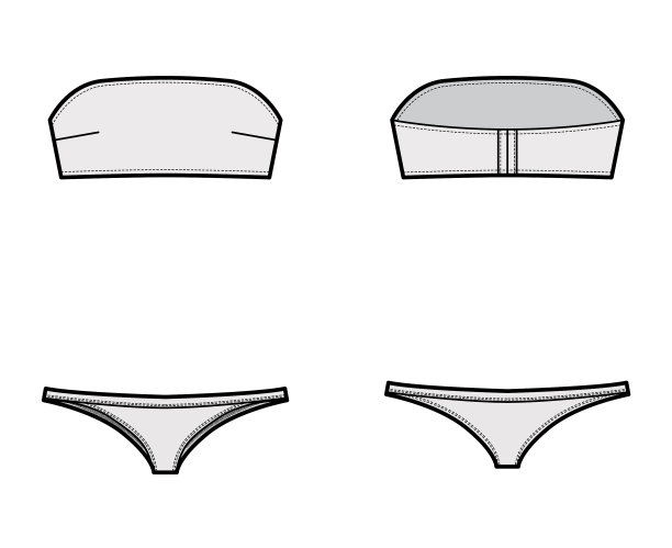 一套内衣-管状胸罩和坦加内裤图片下载