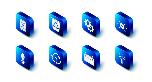 设置回收站与回收叶片植物齿轮图片下载