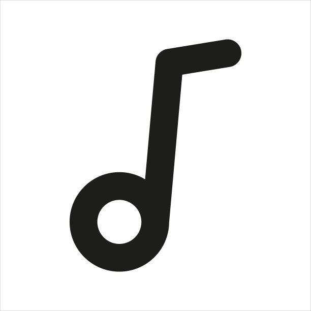 现代风格的形象与音符创意图标图片下载