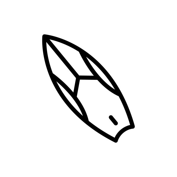 冲浪板图标矢量。运动，爱好，休闲，夏天。行图标风格。简单的设计可编辑。设计简单的插图图片下载