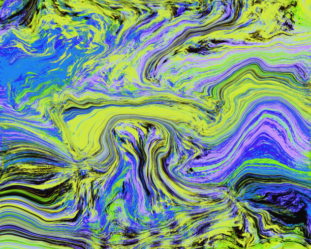 抽象纹理用浅蓝色和绿色混合而成线条，背景用大理石纹理图片下载