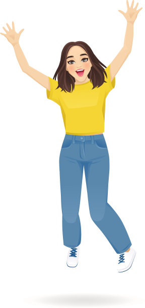 跳来跳去的女人图片下载