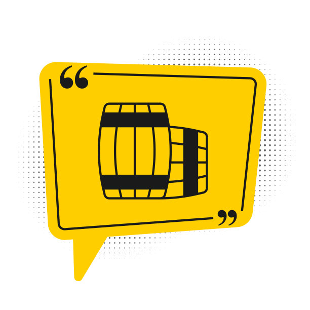 黑色木桶图标孤立在白色图片下载