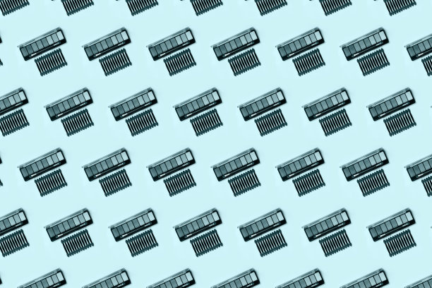 阴影的调色板与应用程序的蓝色背景。模式。图片下载