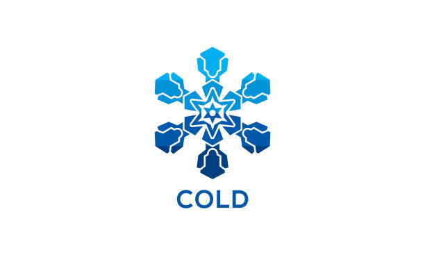 寒冷标志标志设计雪花图标图片下载
