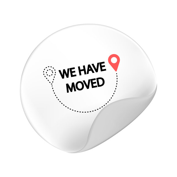 贴纸我们已经移动了。地图上标明的位置。图片下载