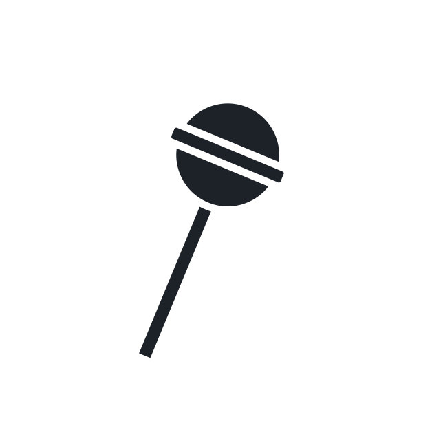 棒棒糖图标。糖果和糖果分离的矢量轮廓图片下载