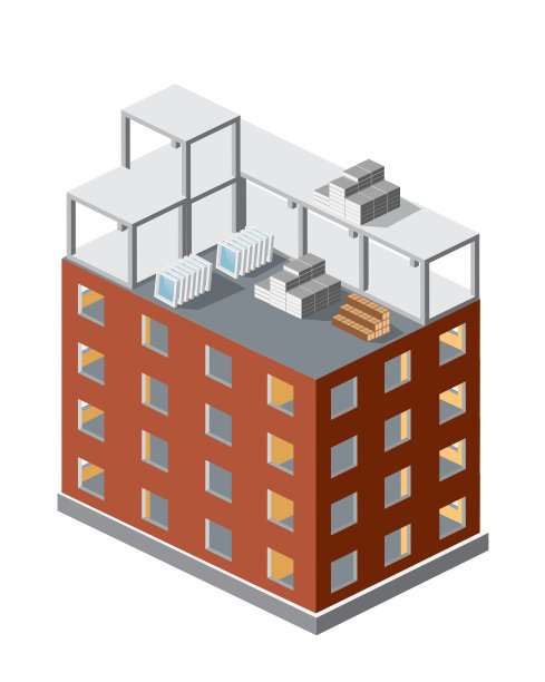 城市建筑和联排住宅工业图片下载