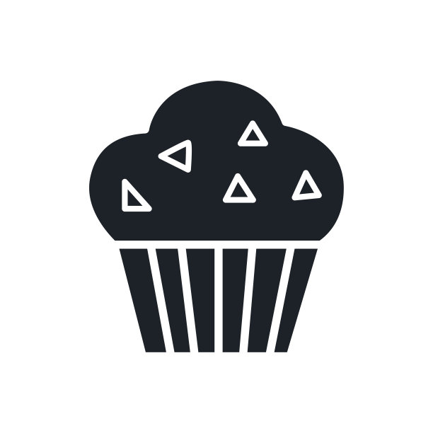 蛋糕图标。甜点和面包店孤立的矢量轮廓图片下载