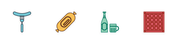 把香肠放在叉子上，萨拉米香肠啤酒图片下载