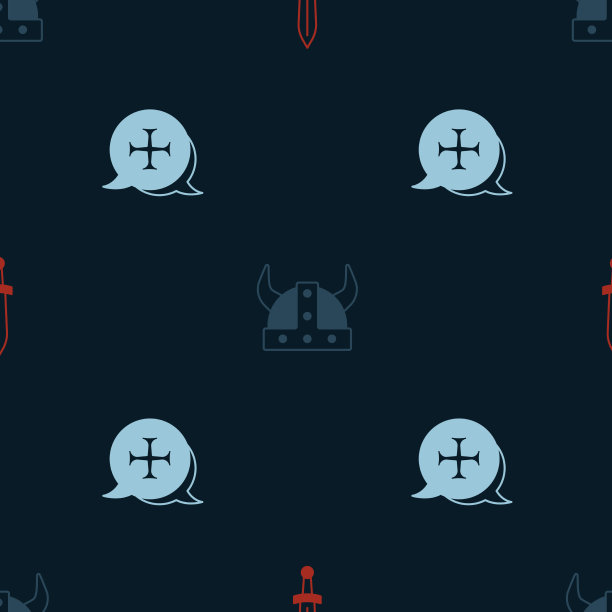 设置中世纪剑维京在角头盔和图片下载