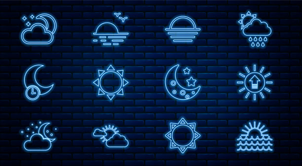 日落日落，月儿与云同眠图片下载