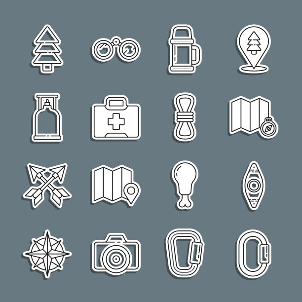 设置线钩皮艇或独木舟的位置图片下载