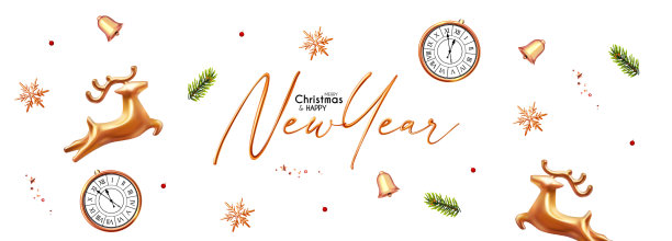 圣诞快乐，新年快乐，柔和的蓝色3d图片下载