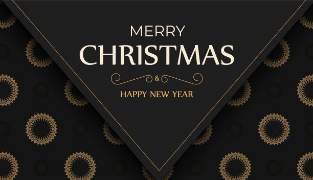 黑色，圣诞快乐，新年快乐图片下载