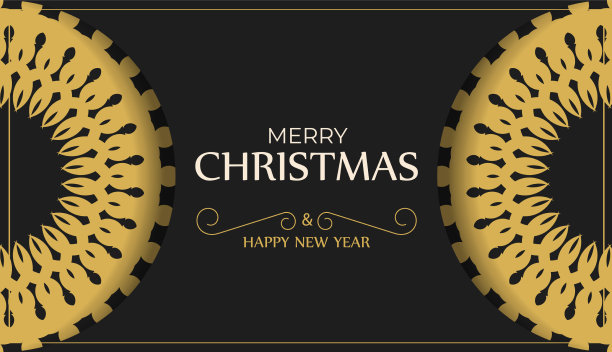 节日宣传册圣诞快乐，新年快乐图片下载