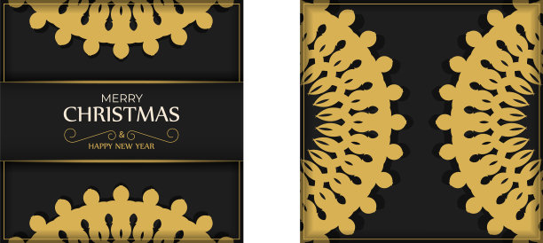 黑色节日快乐与彩色传单图片下载