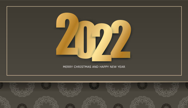 问候传单模板2022圣诞快乐和图片下载