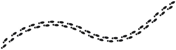 一步脚印路径。脚印和鞋印。鞋底脚印矢量插图孤立在白色背景。图片下载