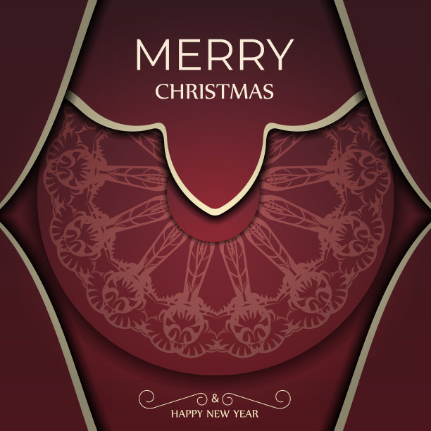 节日宣传册圣诞快乐，新年快乐图片下载