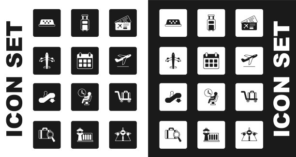 设置机票日历和飞机图片下载