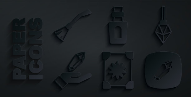 设置古代魔法书的魔法石瓶图片下载