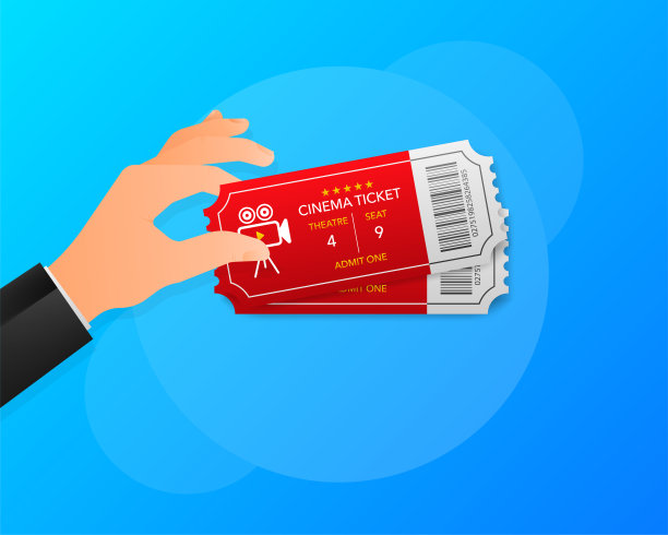 电影院门票在手，音乐会邀请函，演出，优惠券，门票入场券入场入场图片下载