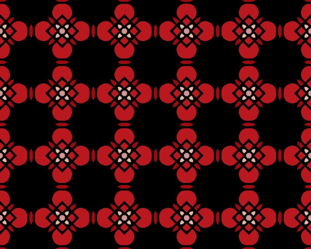 抽象插图与红色几何形状的墙纸图片下载