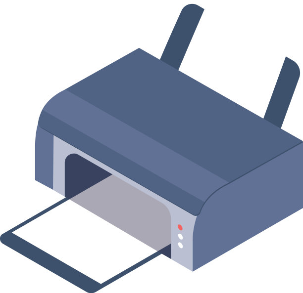 用于复印或打印文件的办公设备图片下载