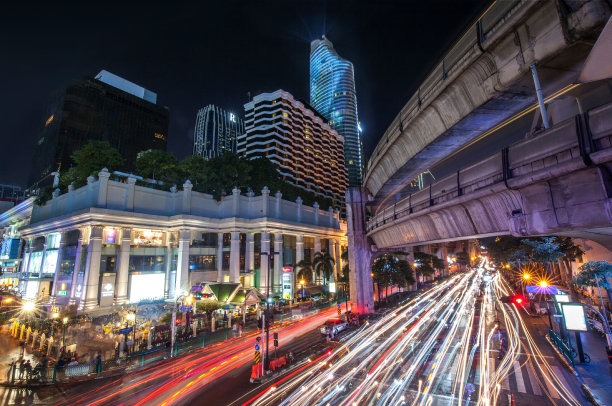 泰国曼谷的拉查帕松十字路口图片下载