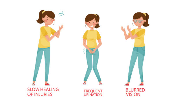 糖尿病的症状使伤口愈合缓慢图片下载