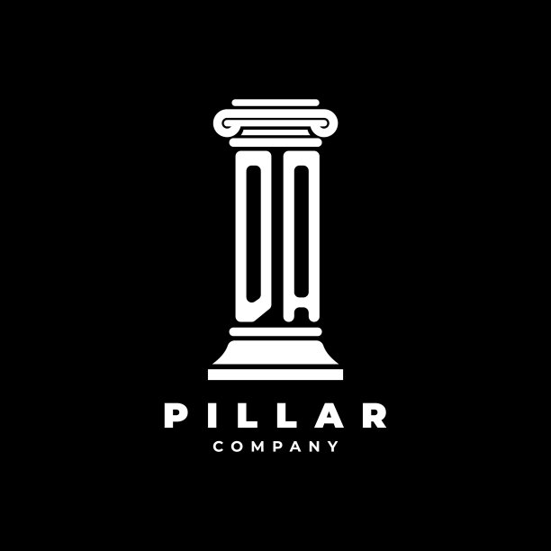 Da字母柱状风格图片下载